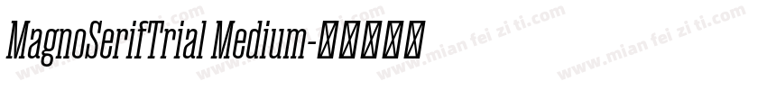 MagnoSerifTrial Medium字体转换